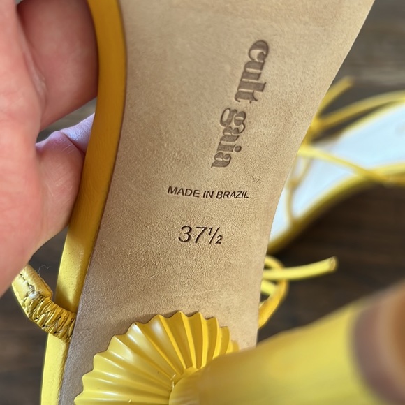 Cult Gaia Yellow Heels - Picture 6 of 10